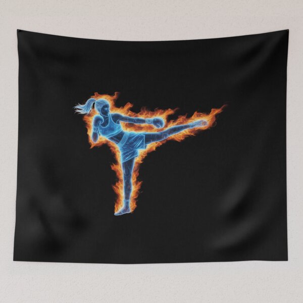 Item preview, Power Through - Kickboxing Designs designed and sold by RockitBaby.