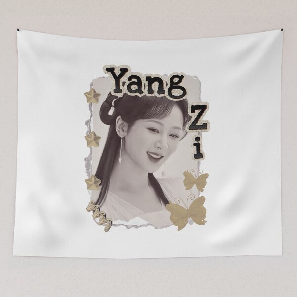 Item preview, Yang Zi (杨紫)Chinese Actress Art Chinese Celebrity Illustration Scrapbook Collage Cozy Y2K Vintage Design designed and sold by HELL0WBELLO.