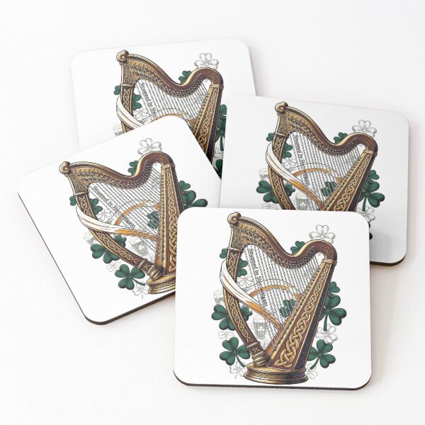 Item preview, Emerald Harp Shenanigans T-Shirt | “Strummed by Shenanigans” Irish Harp Ale Emblem Tee | St. Patrick's Day Ornate Graphic designed and sold by YMLux.
