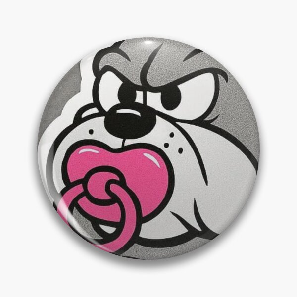 Item preview, “Pacifier & Fury: Bulldog Mood, Baby Bite & the Grayscale Growl of Cartoon Rebellion” designed and sold by Print Fiction.