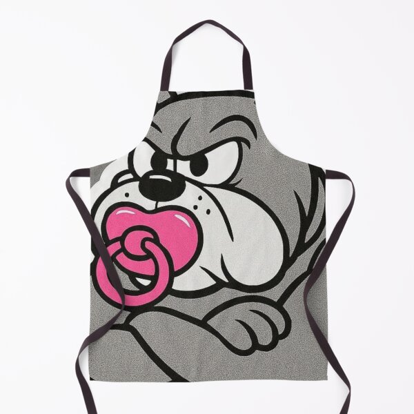Item preview, “Pacifier & Fury: Bulldog Mood, Baby Bite & the Grayscale Growl of Cartoon Rebellion” designed and sold by Print Fiction.