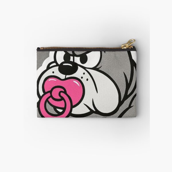 Item preview, “Pacifier & Fury: Bulldog Mood, Baby Bite & the Grayscale Growl of Cartoon Rebellion” designed and sold by Print Fiction.