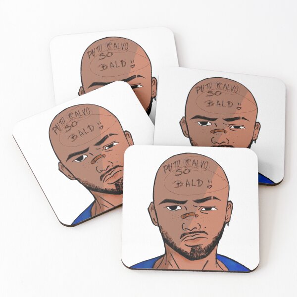 Item preview, Bald Attitude – Edgy Cartoon Portrait with Provocative Humor designed and sold by Kromatik.