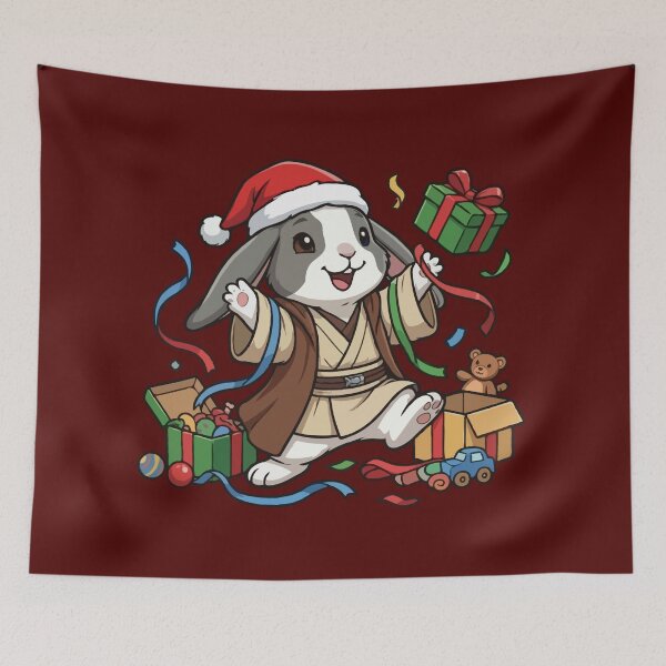 Artikelvorschau, Jedi Obi-Wan Hasen-Weihnachtsgeschenk entworfen und verkauft von karsivenco.