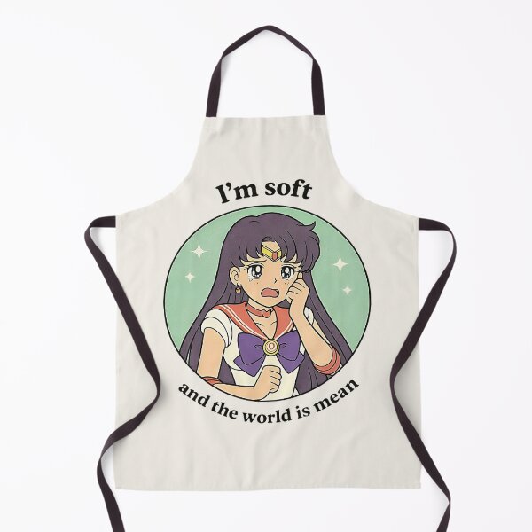 Item preview, I’m Soft and the World Is Mean – Soft Anime Aesthetic Meme | Retro Magical Girl Art Sailor Moon designed and sold by AS94 Creative Designs.
