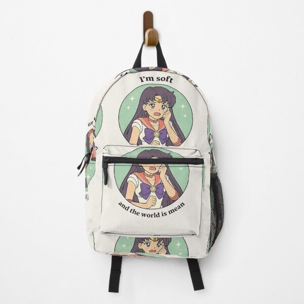 Item preview, I’m Soft and the World Is Mean – Soft Anime Aesthetic Meme | Retro Magical Girl Art Sailor Moon designed and sold by AS94 Creative Designs.