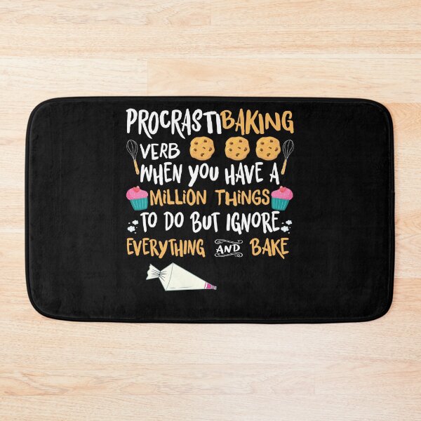 Item preview, Procrastibaking Verb Definition Kitchen Humor Illustration designed and sold by Nocturnal-Vines.