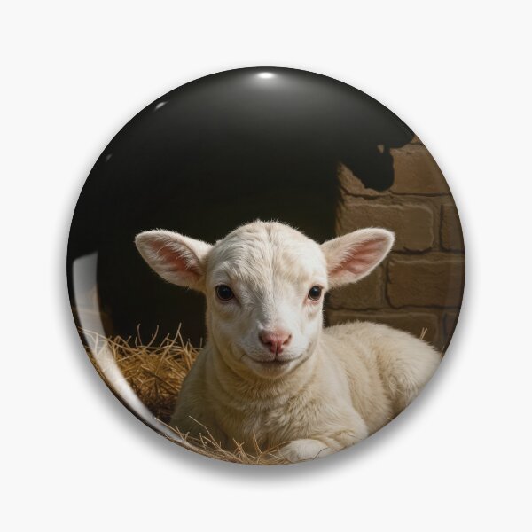 Item preview, Lamb Lying In a Manger Casting a Lion Shadow designed and sold by Maria Dryfhout.