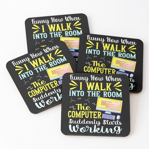 Item preview, Funny IT Tech Support Computer Fixing Magic Quote designed and sold by Nocturnal-Vines.