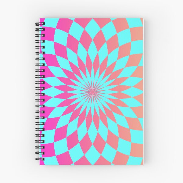 Item preview, Abstract spiral pattern turquoise pink designed and sold by Spectral2.