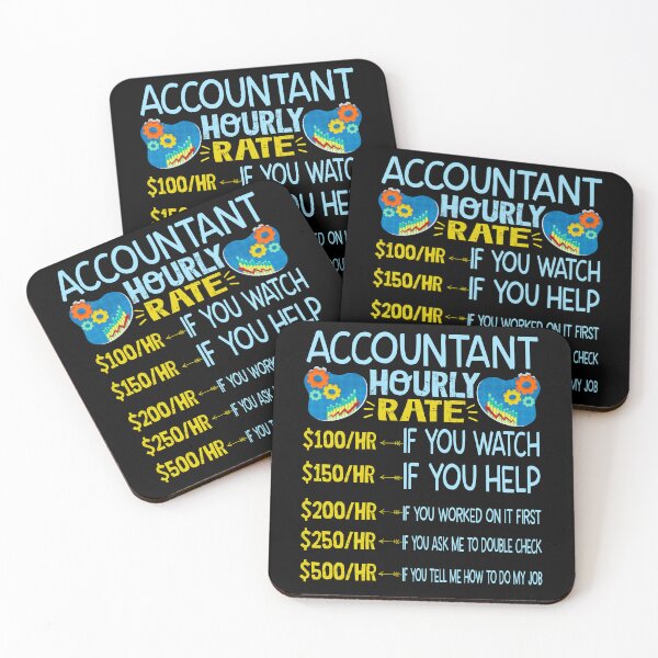 Item preview, Professional Accountant Hourly Rate Pricing Humor Guide designed and sold by Nocturnal-Vines.