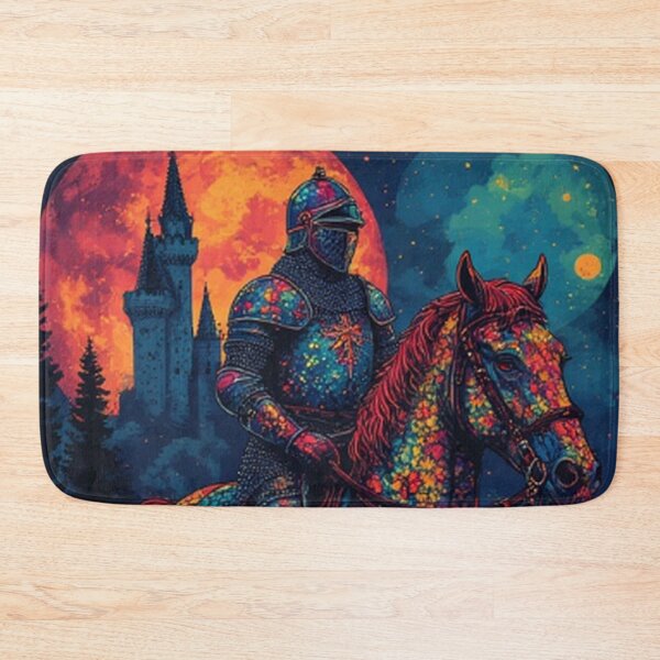 Item preview, Floral Medieval Knight Art designed and sold by TheDarkWardrobe.