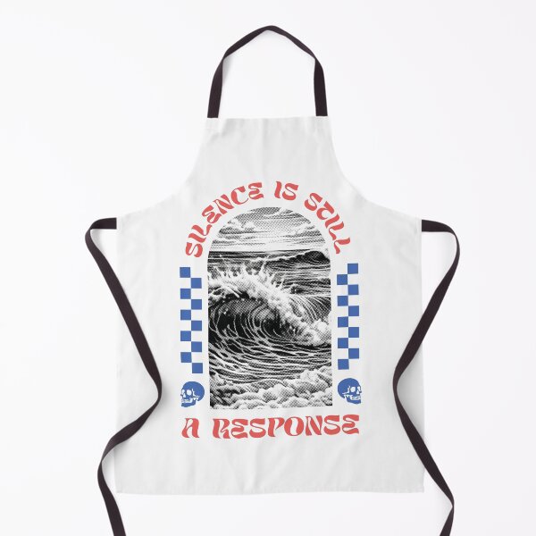 Item preview, Silence Is Still a Response – Ocean Wave Statement Art designed and sold by Tattee.
