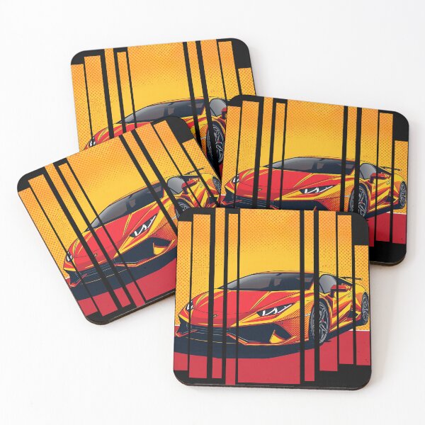 Item preview, Lamborghin Huracá EVO, 60s comic energy Born to Roar 4 designed and sold by Neon G.