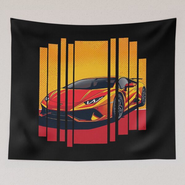 Item preview, Lamborghin Huracá EVO, 60s comic energy Born to Roar 4 designed and sold by Neon G.
