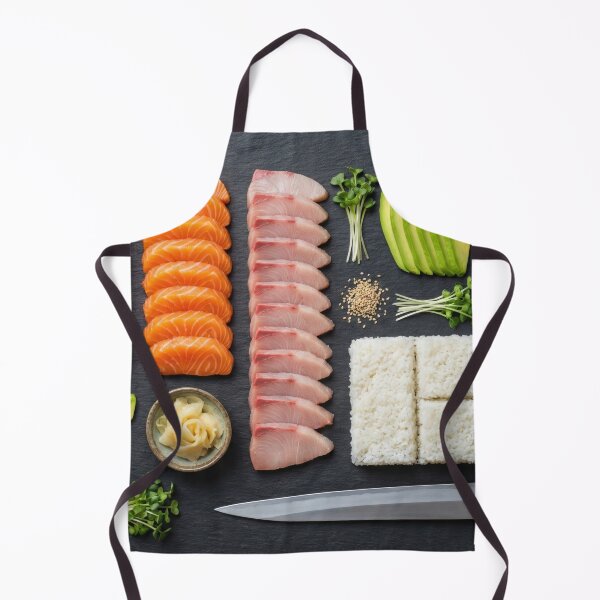 Item preview, Sushi Chef Knolling - Deconstructed Sashimi & Roll Ingredients designed and sold by SavinMercantile.