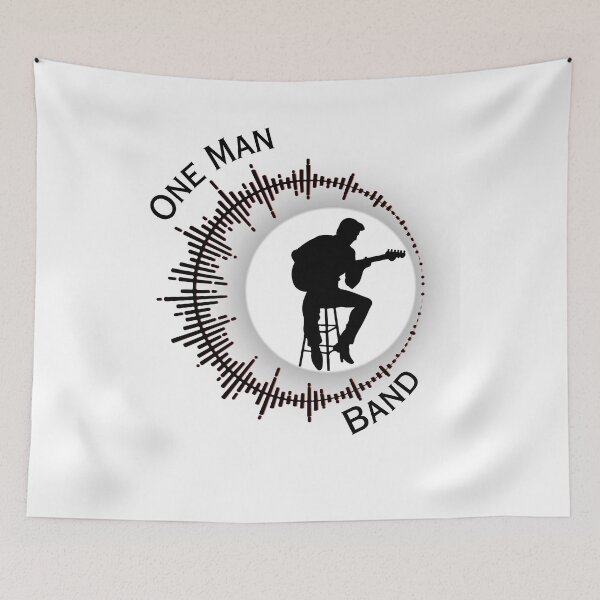Item preview, One Man Band Musician – Solo Musician Vibes designed and sold by SunandShade.