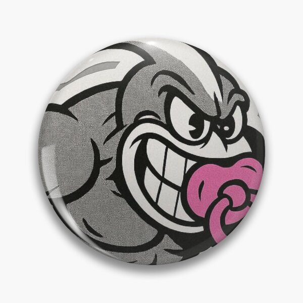 Item preview, “Pacifier Punch: Cartoon Muscle, Baby Mood & the Grayscale Growl of Nursery Mayhem” designed and sold by Print Fiction.