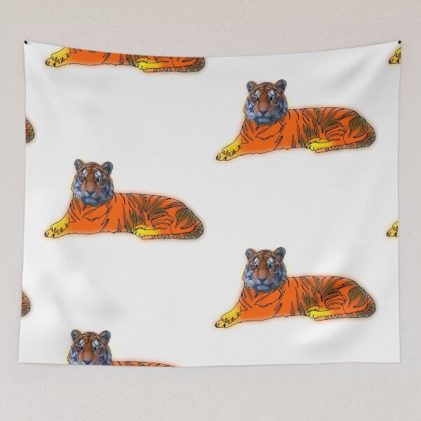 Item preview, Maple the Tiger Wearing a tiger Hat – animalzinhats  designed and sold by Ashley’sAnimalz.