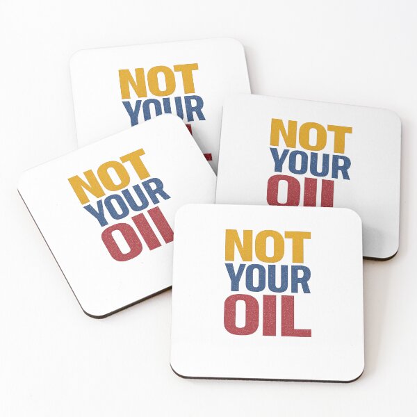 Item preview, Not Your Oil - Bold Venezuela Colors Protest Typography designed and sold by DigiSudu.