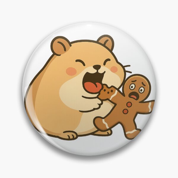 Item preview, Hamster Eating Gingerbread designed and sold by Eiraoff.