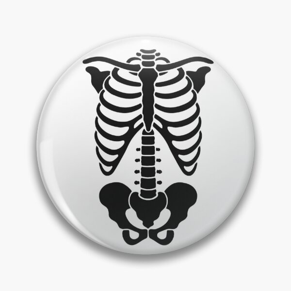 Item preview, Vintage Anatomical Skeleton Ribcage Graphic Gothic Bone Art Illustration Style designed and sold by Stor04u.