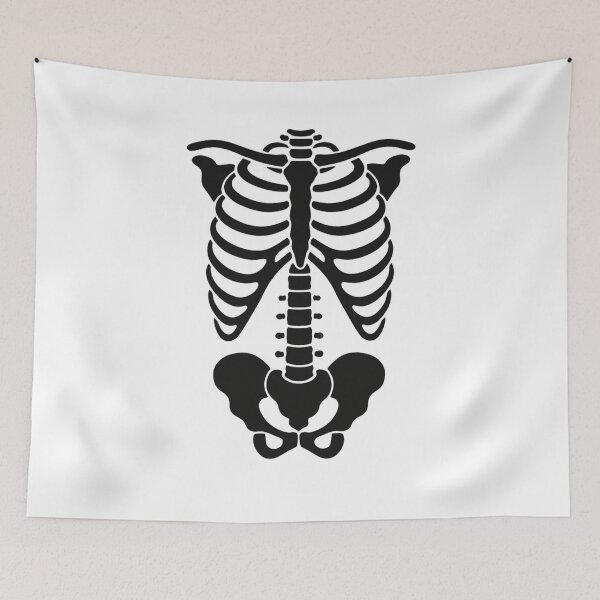 Item preview, Vintage Anatomical Skeleton Ribcage Graphic Gothic Bone Art Illustration Style designed and sold by Stor04u.