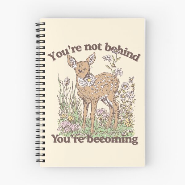 Item preview, Gentle Fawn with Wildflowers Encouraging Quote Art designed and sold by baucestudio.