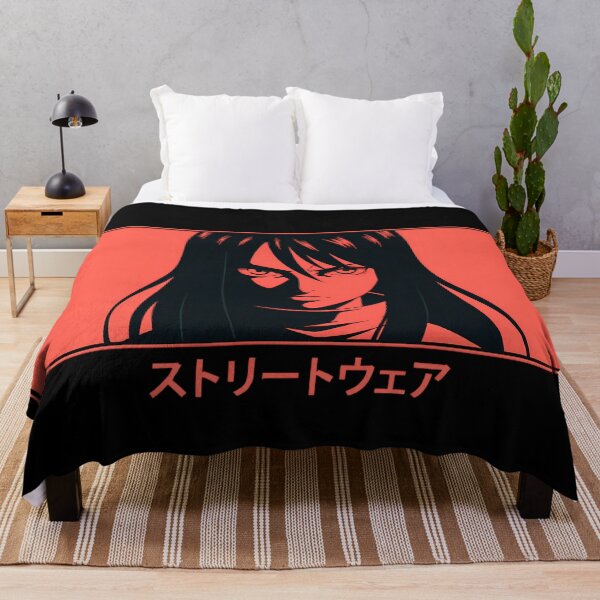 Item preview, Intense Anime Girl Art - Japanese Streetwear Aesthetic Red Poster designed and sold by Nelloo12.