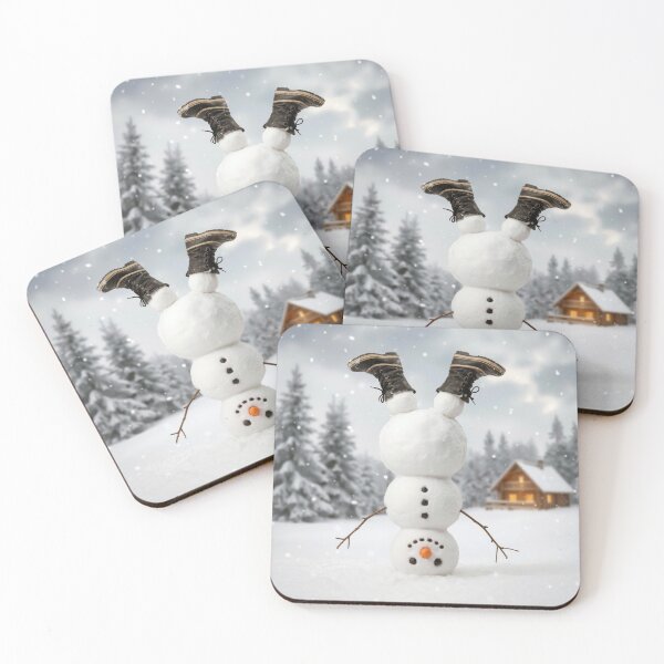 Item preview, Upside Down Snowman Wearing Boots designed and sold by Maria Dryfhout.