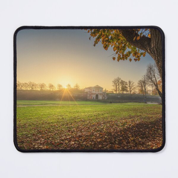 Item preview, Lucca city walls and trees at sunrise. Tuscany, Italy designed and sold by Stefano Orazzini.
