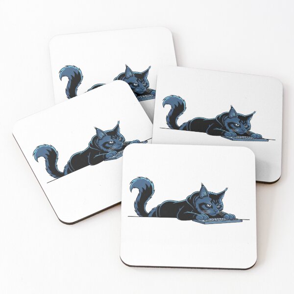 Item preview, Coding Cat – Work From Home Vibe designed and sold by TopMentality.