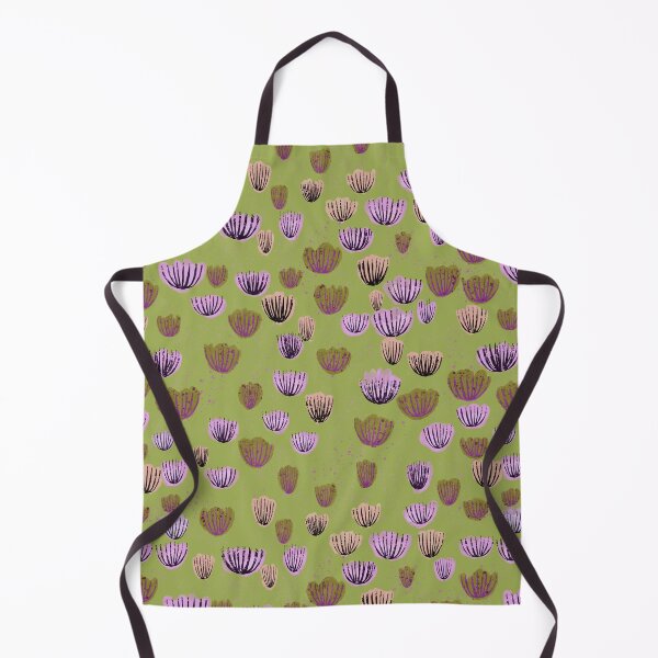 Item preview, Green ocean and coral beach inspired flower cottagecore print designed and sold by Sunflowerstudio1.