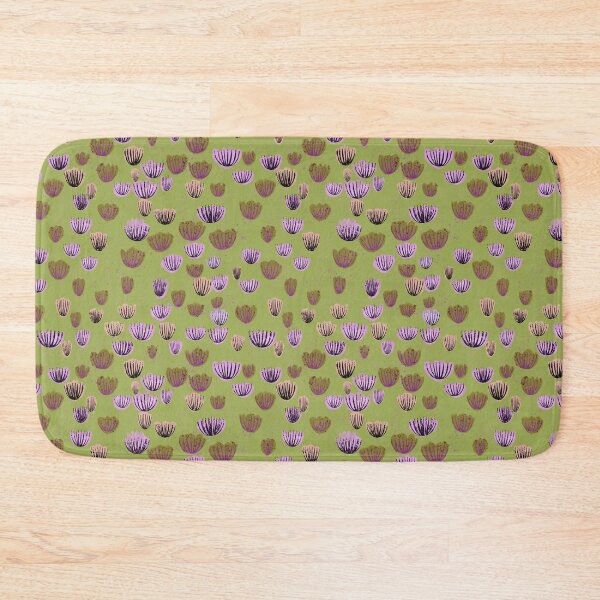 Item preview, Green ocean and coral beach inspired flower cottagecore print designed and sold by Sunflowerstudio1.