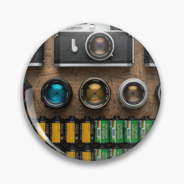 Item preview, Analog Photography Knolling - Vintage Cameras & Film Rolls designed and sold by SavinMercantile.