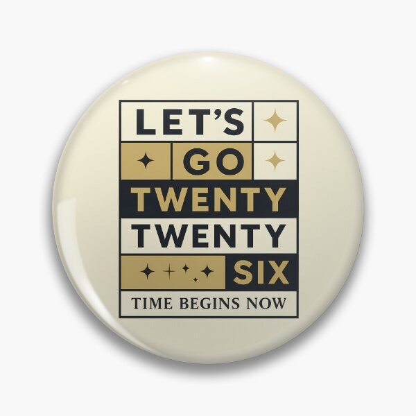 Item preview, Let’s Go Twenty Twenty Six – New Year 2026 Bold Typographic Design 3 designed and sold by InkoraLab.