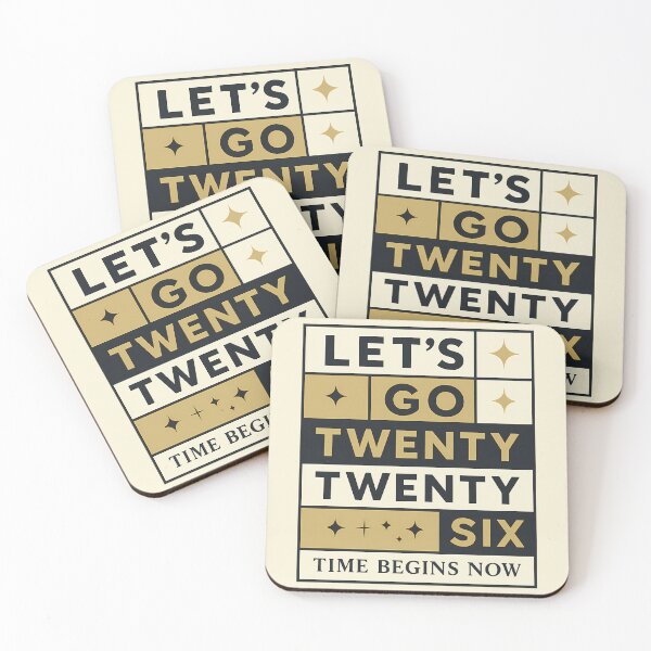 Item preview, Let’s Go Twenty Twenty Six – New Year 2026 Bold Typographic Design 3 designed and sold by InkoraLab.