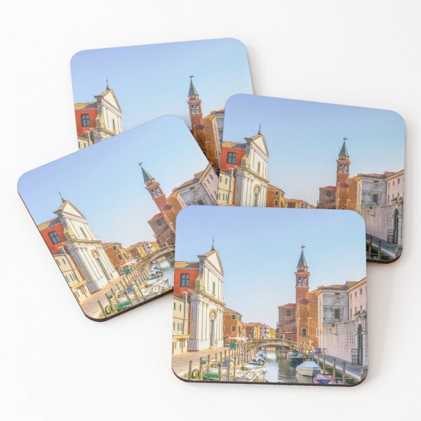 Item preview, Chioggia town in Venetian Lagoon, canal and church. Veneto, Italy designed and sold by Stefano Orazzini.