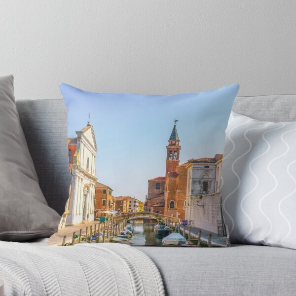 Item preview, Chioggia town in Venetian Lagoon, canal and church. Veneto, Italy designed and sold by Stefano Orazzini.