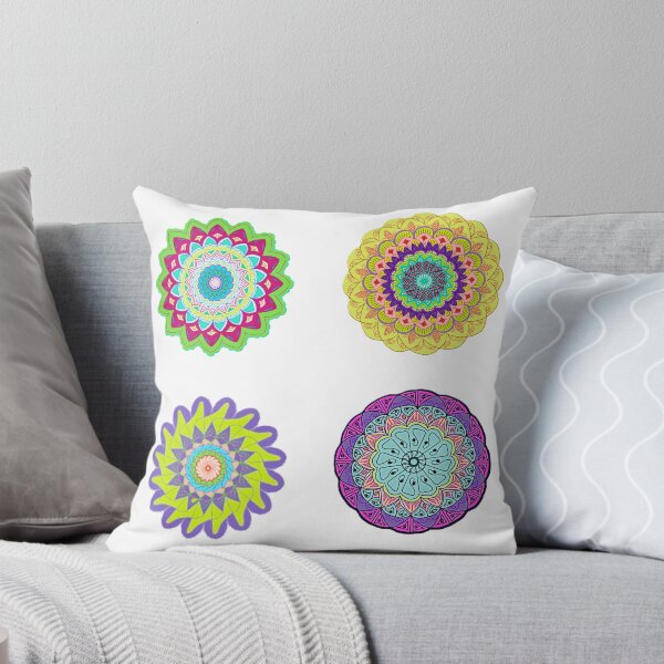 Item preview, Colorful Mandala Sticker Set – 4 Unique Designs designed and sold by MysticPurpleHue.