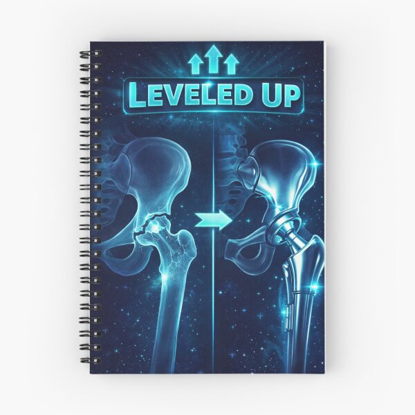Item preview, Leveled Up Hip Replacement – Funny Hip Surgery Gamer Meme designed and sold by PunchDrop.