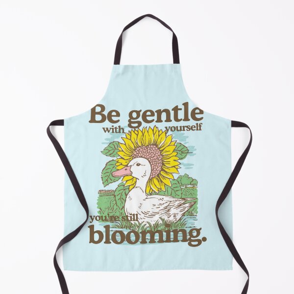 Item preview, Gentle Duck with Sunflower Encouraging Quote Art designed and sold by baucestudio.