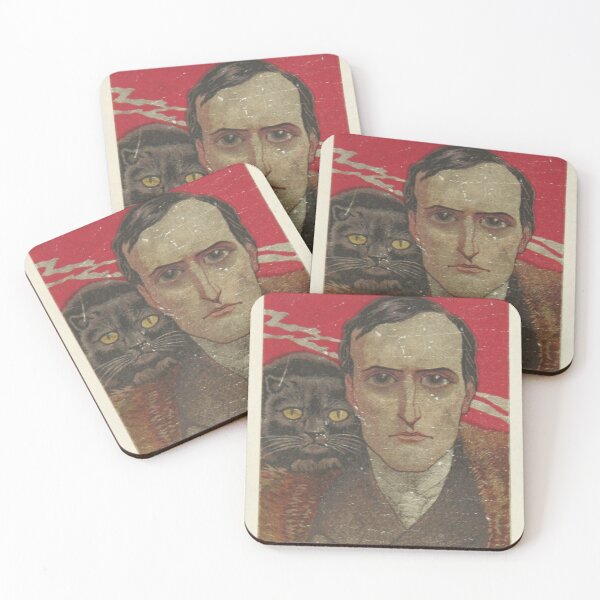 Item preview, vintage illustration 'nikola', man with cat designed and sold by jessomade.