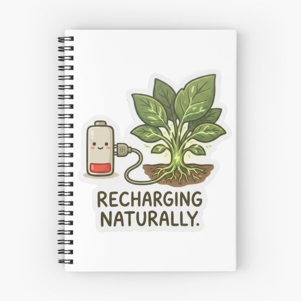 Item preview, Recharging Naturally Eco-Friendly Mental Health Art designed and sold by Everyday Epics.