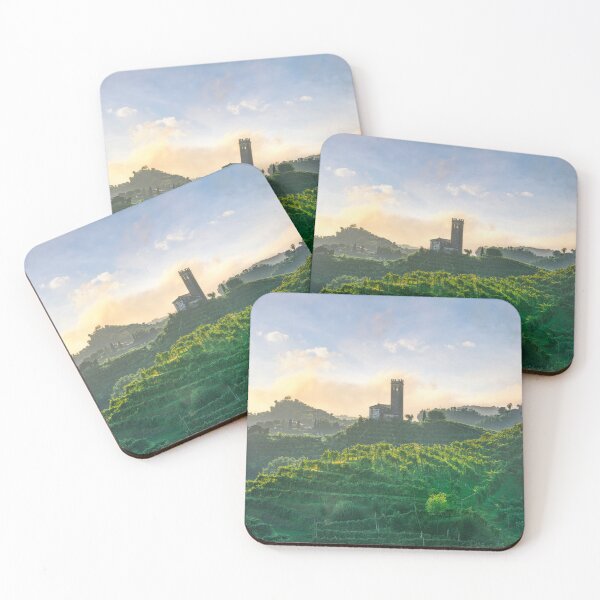Item preview, Prosecco Hills, vineyards and San Lorenzo church, Italy designed and sold by Stefano Orazzini.