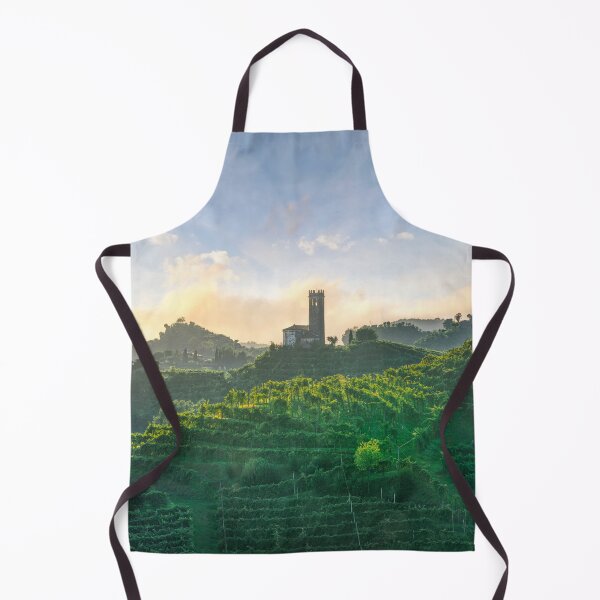 Item preview, Prosecco Hills, vineyards and San Lorenzo church, Italy designed and sold by Stefano Orazzini.