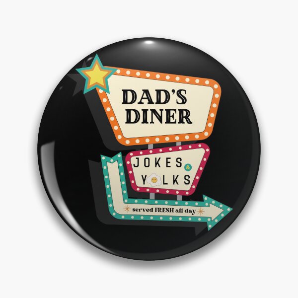 Item preview, Dad’s Diner Jokes and Yolks – Funny Dad Jokes Egg Pun designed and sold by SunandShade.