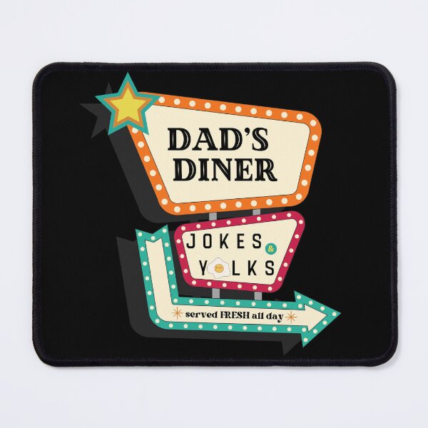 Item preview, Dad’s Diner Jokes and Yolks – Funny Dad Jokes Egg Pun designed and sold by SunandShade.