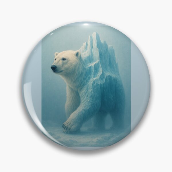 Item preview, Polar Bear – Icebound King of the Shattered Glacier Silent Titans Wildlife Art designed and sold by GeoWild Designs.