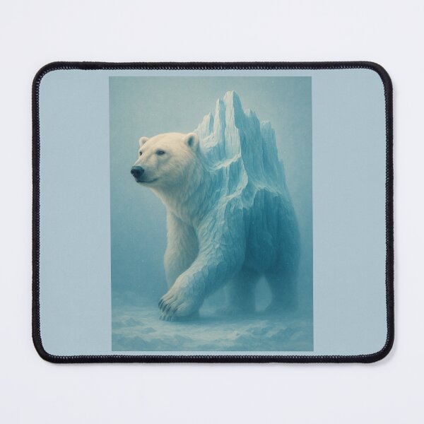 Item preview, Polar Bear – Icebound King of the Shattered Glacier Silent Titans Wildlife Art designed and sold by GeoWild Designs.